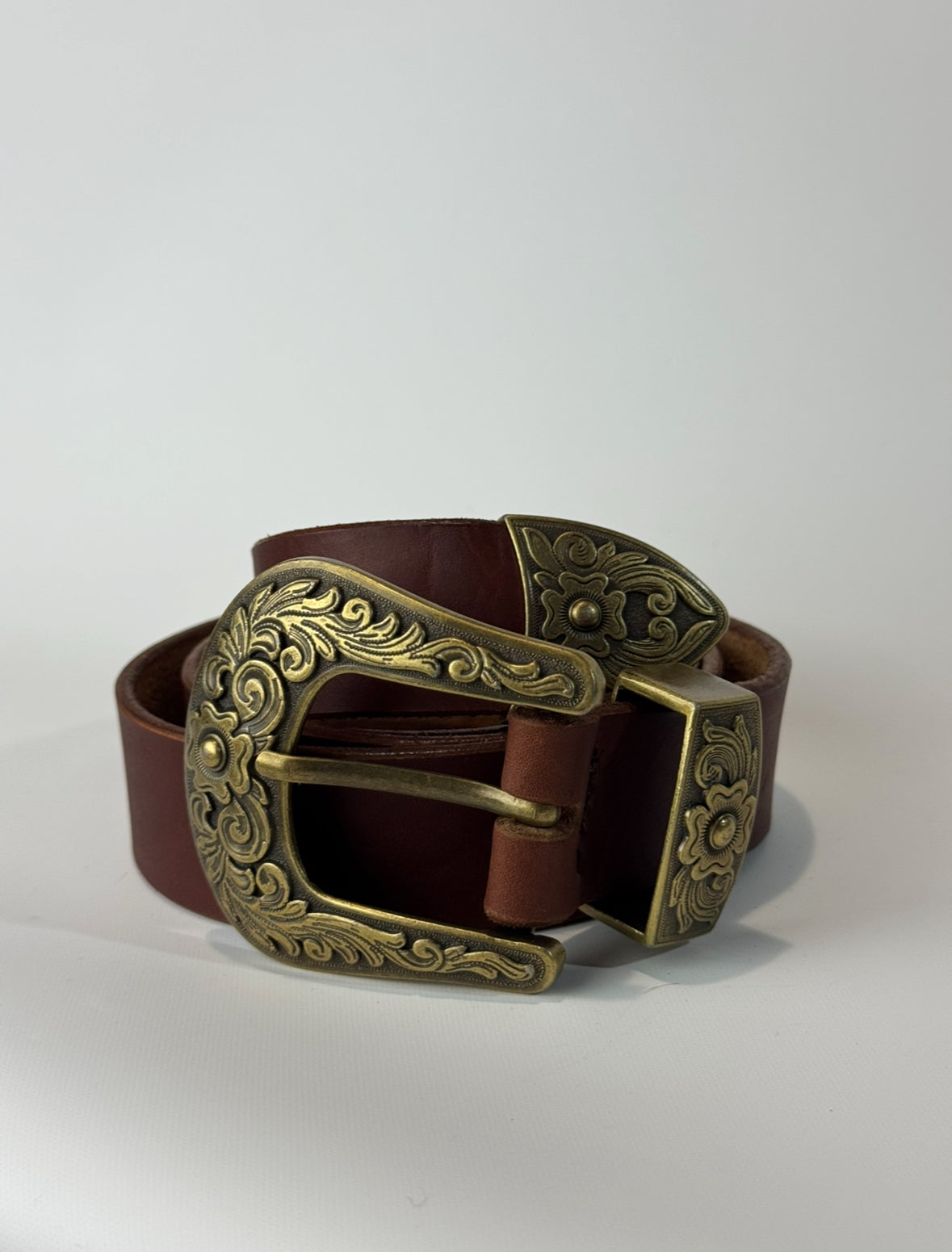Tan Bellflower Belt